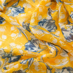 Cotton and linen artistic fresh lemon yellow Mori women's spring and summer thin silk yarn sunscreen shawl scarf scarf wholesale