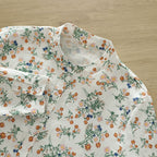Japanese style floral shirt Women's stand collar elegant loose all-match top long sleeve printed top women's wholesale
