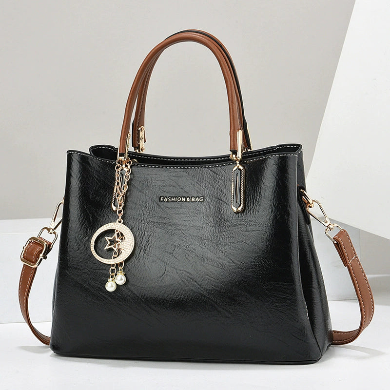 Cross-Border Women's Bag 2025 New Style Women's High-End Large-Capacity Handbag Mother Bag Single Shoulder Crossbody Tote Bag